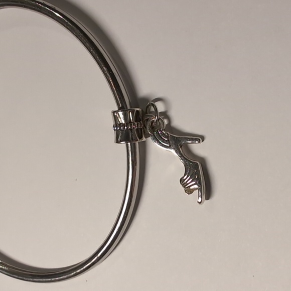 Silver High Heel Charm for Pandora Style Bracelet - Picture 2 of 2